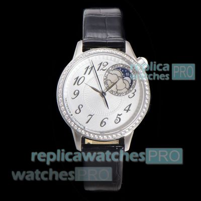 Swiss Replica GR Vacheron Constantin V3 MR2 Egérie Diamond Moon Phase Watch 